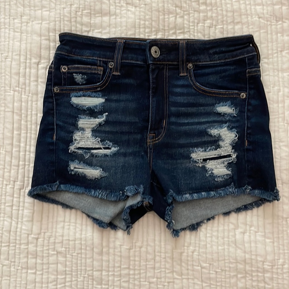 American Eagle Outfitters dark blue Jean shorts